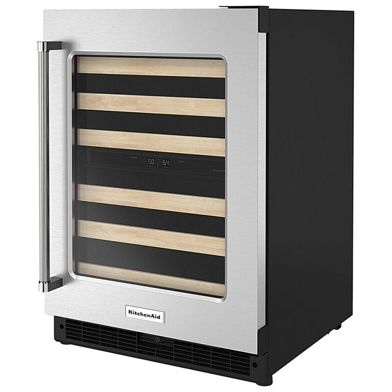 KitchenAid 24" 5.0 Cu. Ft. Compact BuiltIn/Freestanding Wine Cooler