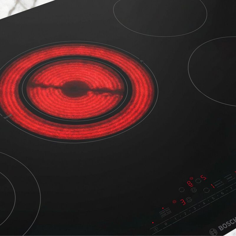 Bosch 800 Series 30 in. 5-Burner Electric Cooktop with Power Burner - Black, , hires