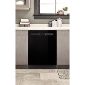 Whirlpool 24 in. Top Control Dishwasher with 55 dBa Sound Level & Pocket - Black, Black, hires