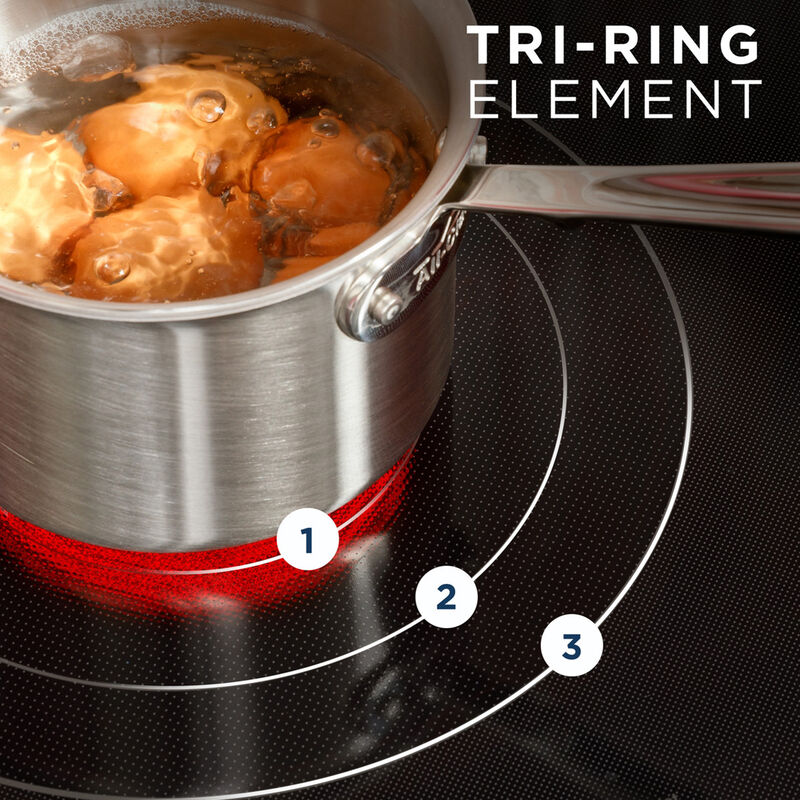 GE 36 in. 5-Burner Electric Cooktop with Simmer Burner & Power Burner - Stainless Steel, , hires