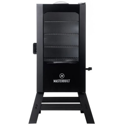 Masterbuilt 30 in. 4-Rack Electric Smoker with Built-In Thermometer - Black | MB20070421