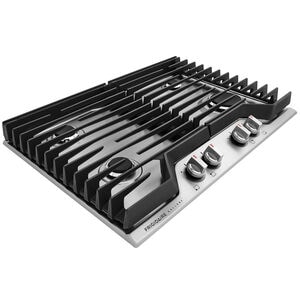 Frigidaire Gallery 30 in. 4-Burner Natural Gas Cooktop with Simmer Burner & Power Burner - Stainless Steel, , hires