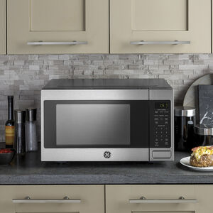 GE 22 in. 1.6 cu.ft Countertop Microwave with 10 Power Levels & Sensor Cooking Controls - Stainless Steel, Stainless Steel, hires