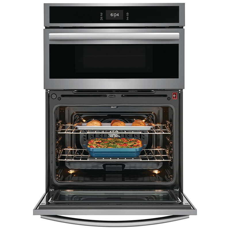 Frigidaire Gallery 30 in. 7.0 cu. ft. Electric Single Wall Oven Microwave Combo with Standard Convection & Self Clean - Stainless Steel, Stainless Steel, hires