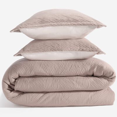 BEDGEAR Performance Duvet & 2pc Sham Set, Arrowhead, Blush, King | BGB035160