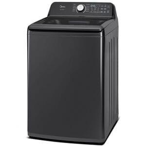 Midea 27 in. 4.4 cu. ft. Smart Top Load Washer with Power Wave 360 Agitator - Metallic Gray, Metallic Gray, hires