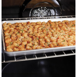 GE Profile 30 in. 5.3 cu. ft. Smart Air Fry True European Convection Slide-In Electric Range with 5 Induction Burners - Stainless Steel, Stainless Steel, hires