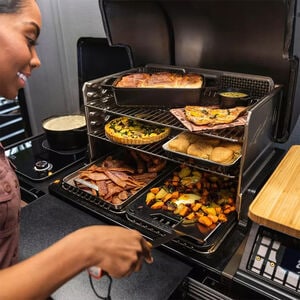 Traeger Timberline Wood Pellets Grill with Side Burner - Black, , hires