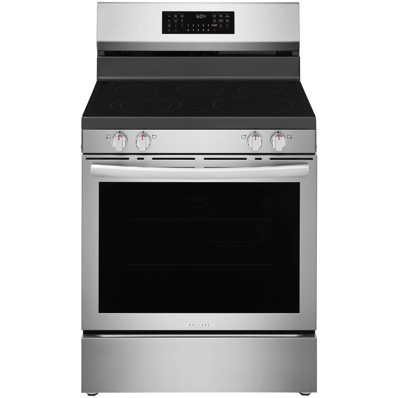 Frigidaire 30 in. 5.3 cu. ft. Air-Fry True European Convection Steam Oven Electric Range with 5 Induction Burner - Stainless Steel, , hires