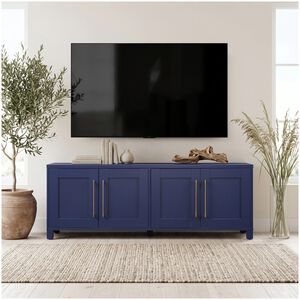 Preston & Cole Daphne 68" Wide TV Stand for TVs up to 75" - Dark Blue, , hires