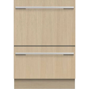 Fisher & Paykel Series 11 24 in. Smart Double Drawer with Top Control & 44 dBa Sound Level - Custom Panel Ready