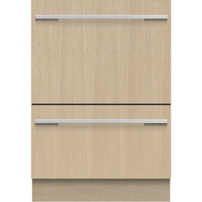 Fisher & Paykel Series 11 Integrated 24 in. Top Control Double Dishwasher Drawer with 44 dBA, 14 Place Settings & 8 Wash Cycles - Custom Panel Ready | DD24DTX6I1