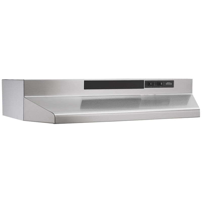 Broan 30 in. Standard Style Range Hood with 2 Speed Settings, 260 CFM & 1 Incandescent Light - Stainless Steel, , hires