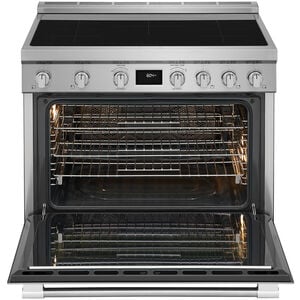Frigidaire Professional 36 in. 4.4 cu. ft. Dual Convection Electric Range with 5 Induction Burners - Stainless Steel, , hires