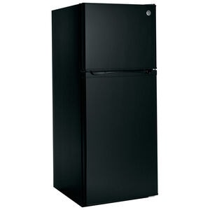 GE 24 in. 11.6 cu. ft. Top Freezer Refrigerator - Black, Black, hires
