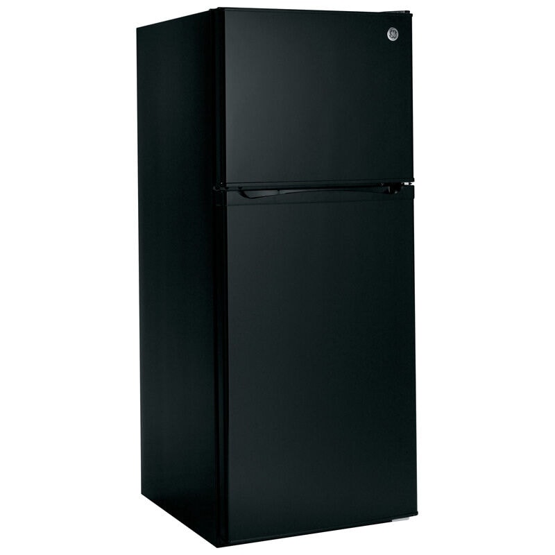 GE 24 in. 11.6 cu. ft. Top Freezer Refrigerator - Black, Black, hires