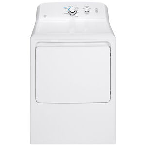 GE 27 in. 6.2 cu. ft. Electric Dryer with Aluminized Alloy Drum - White