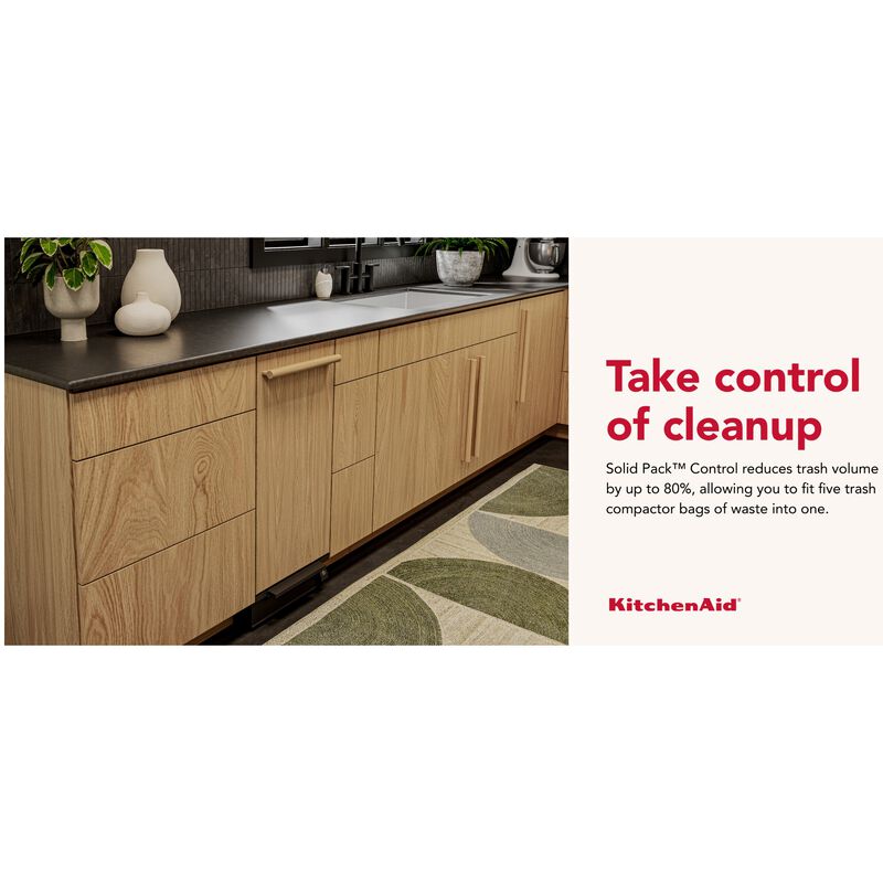 KitchenAid 15 in. Built-In Trash Compactor with Built-In Odor Management System - Custom Panel Ready, , hires