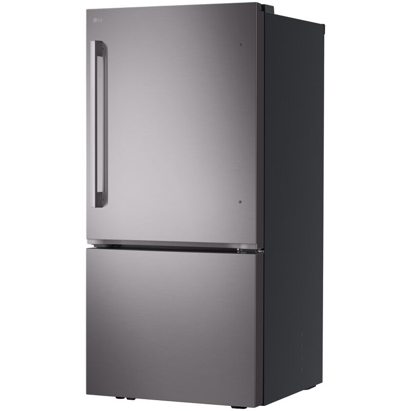 LG 33 in. 25.5 cu. ft. Smart Bottom Freezer Refrigerator with Ice Maker - Black Stainless Steel, , hires