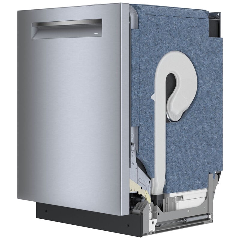 Bosch 800 Series 24 in. Top Control Smart Dishwasher with 42 dBa Sound Level, 3rd-Rack, CrystalDry & Pocket - Stainless Steel, Stainless Steel, hires