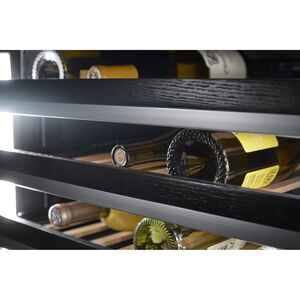 JennAir 24 in. Undercounter Wine Cooler with Wood Racks, Dual Temperature Zones & 45 Bottle Capacity - Custom Panel Ready, , hires
