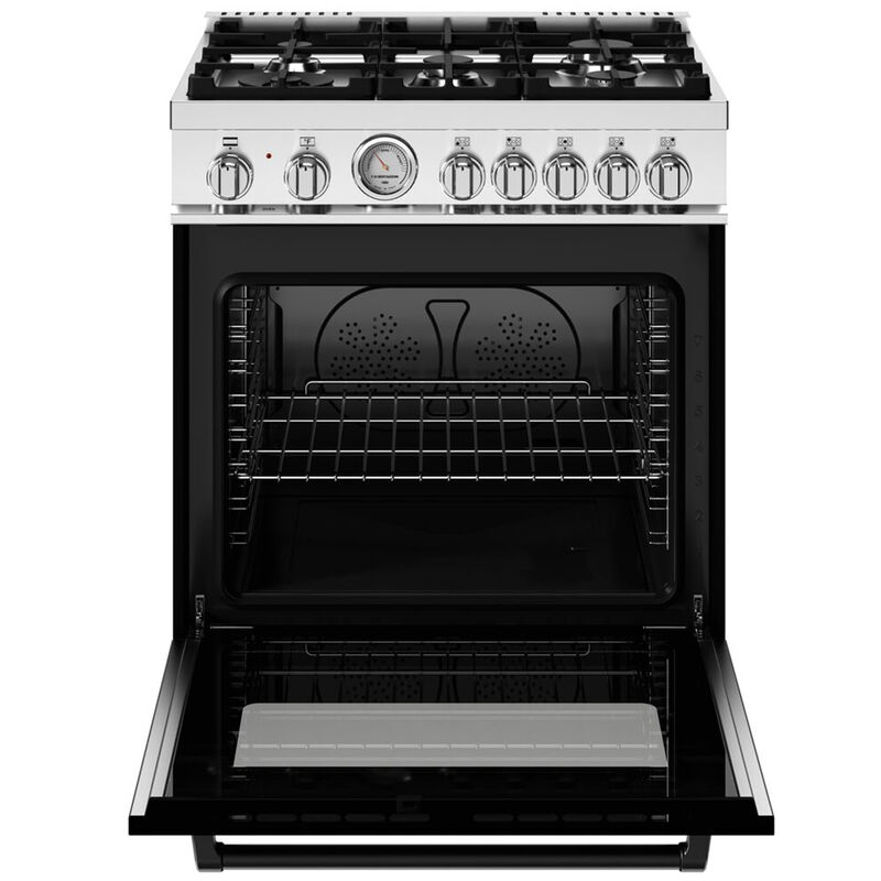 Bertazzoni Master Series 30 in. 4.7 cu. ft. Convection Oven Freestanding Natural Gas Dual Fuel Range with 5 Sealed Burners - Matte Black, , hires