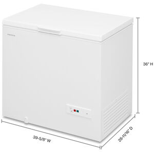 Amana 41 in. 9.0 cu. ft. Chest Freezer with Knob Control - White, , hires