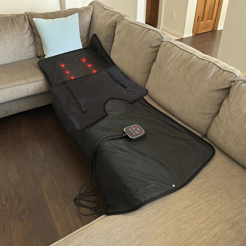 EZLIFE Infrared Sauna Blanket with Red Light and Detox Wraps, , hires