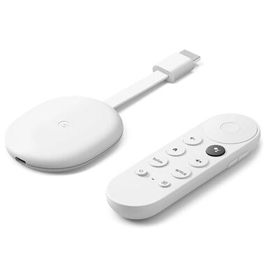 Google Chromecast with Google TV 4K Streaming Player - Snow | GA01919-US