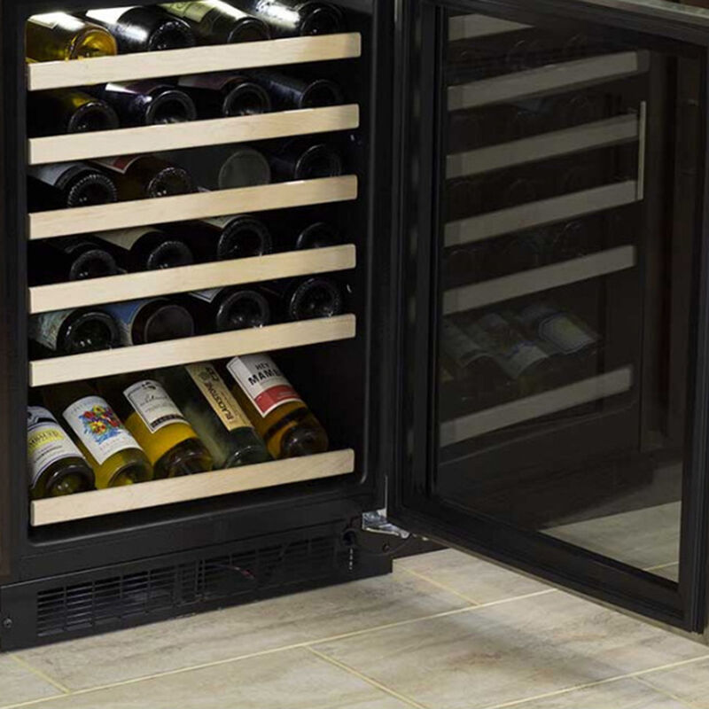 Marvel 24 in. Undercounter Wine Cooler with Wire Racks, Single Temperature Zone & 45 Bottle Capacity - Stainless Steel, , hires