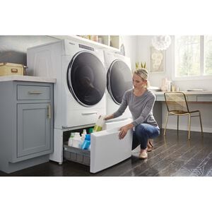 Whirlpool 27 in. 7.4 cu. ft. Stackable Long Vent Gas Dryer with Intuitive Controls, Sanitize Cycle & Sensor Dry - White, , hires