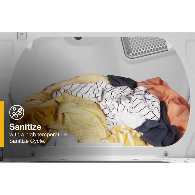 Whirlpool 27 in. 7.4 cu. ft. Smart Gas Dryer with Sensor Dry, Sanitize & Steam Cycle - White, , hires