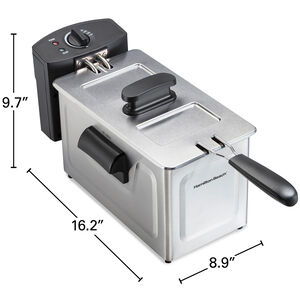 Hamilton Beach Deep Fryer with 12-Cup Oil Capacity & 8-Cup Food Capacity, , hires