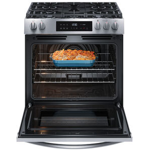 Frigidaire 30 in. 5.1 cu. ft. Air-Fry Standard Convection Gas Range with 5 Sealed Burners - Stainless Steel, , hires