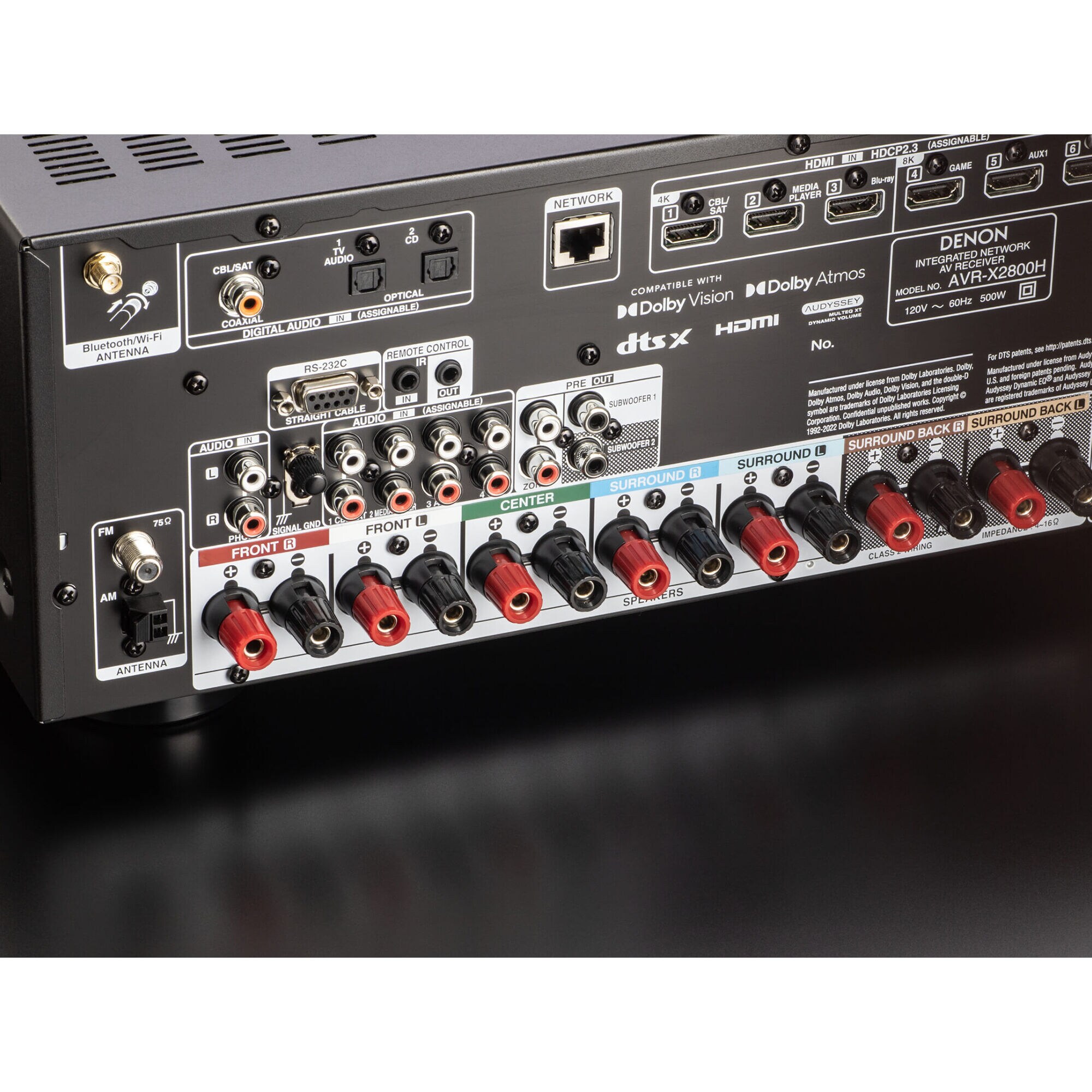 美品　DENON AVR-X2700H 7.2 ch AVサラウンドレシーバー Denon 7.2 Ch. 95W 8K AV Receiver with Built-In HEOS - Black | P.C.