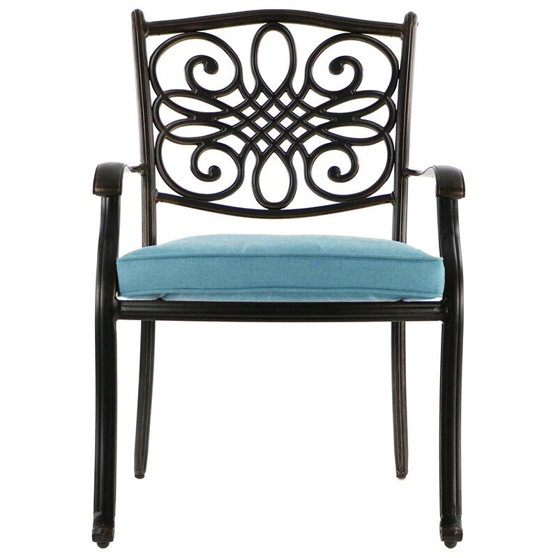 Hanover Traditions 9-Piece Square Dining Set with 8 Stationery Dining Chairs, , hires