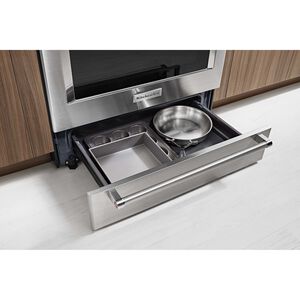 KitchenAid 30 in. 6.4 cu. ft. True European Convection Slide-In Electric Range with Radiant Burners - Stainless Steel, Stainless Steel, hires