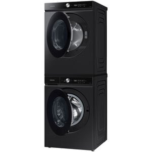 Samsung Bespoke 27 in. 7.6 cu ft. Smart Stackable Gas Dryer with Super Speed Dry, AI Smart Dial, Sensor Dry, Sanitize & Steam Cycle - Brushed Black, Brushed Black, hires