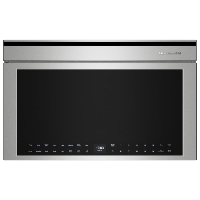 KitchenAid 30 in. 1.1 cu. ft. 950W Smart Built-In Microwave with Convection & Sensor Cooking - Stainless Steel with PrintShield Finish, , hires
