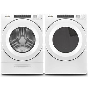 Whirlpool 27 in. 7.4 cu. ft. Stackable Long Vent Gas Dryer with Intuitive Controls, Sanitize Cycle & Sensor Dry - White, , hires