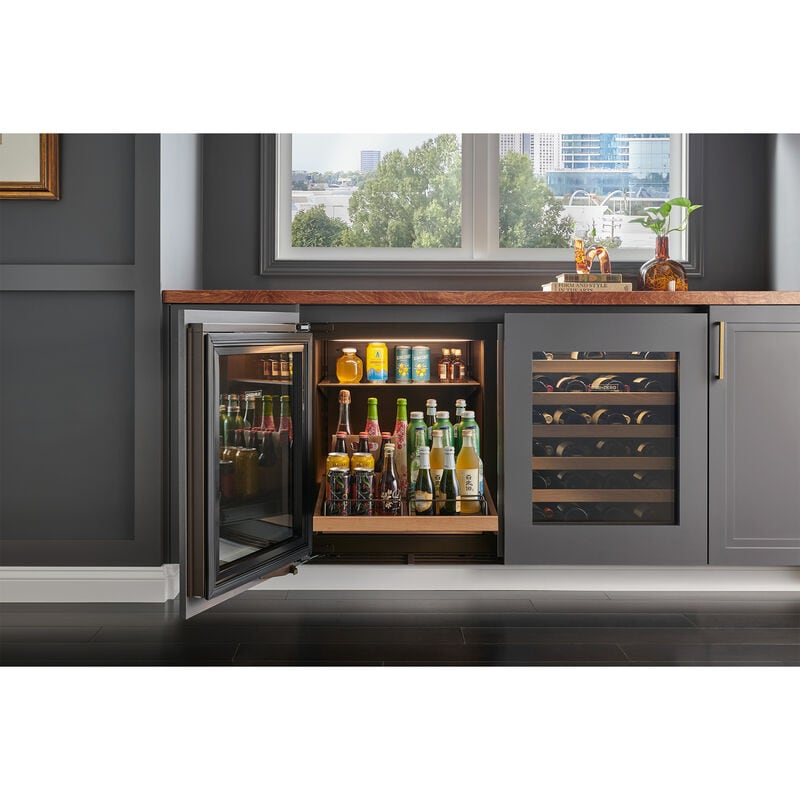Sub-Zero Designer Series 24 in. Built-In 5.1 cu. ft. Smart Compact Beverage Center with Adjustable Shelves & Digital Control - Custom Panel Ready, , hires