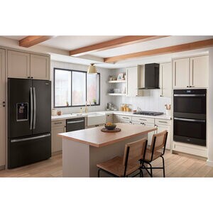 Whirlpool 30 in. 10 cu. ft. Smart Top Control Electric Double Wall Oven with True European Convection - Black Stainless Steel with PrintShield Finish, Black Stainless Steel with PrintShield Finish, hires