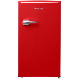 Avanti 18 in. 3.1 cu. ft. Mini Fridge with Freezer Compartment - Red, Red, hires