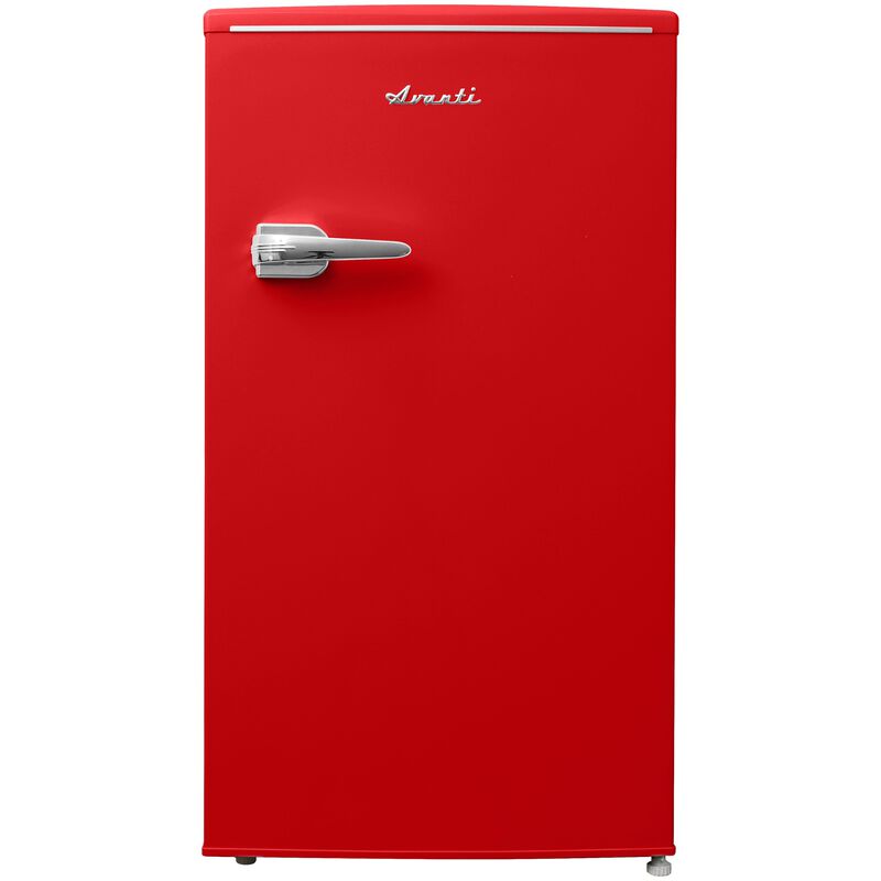Avanti 18 in. 3.1 cu. ft. Mini Fridge with Freezer Compartment - Red, Red, hires