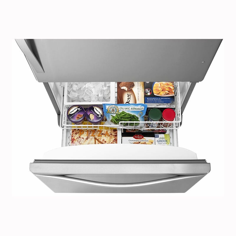 Whirlpool 30 in. 18.7 cu. ft. Bottom Freezer Refrigerator with Ice Maker - Monochromatic Stainless Steel, Monochromatic Stainless Steel, hires