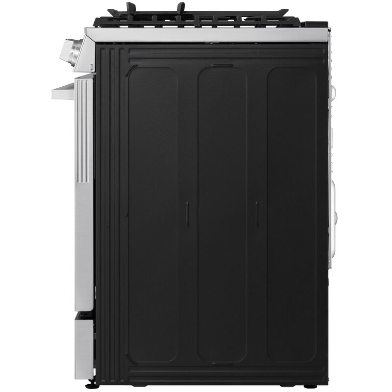 LG 30 in. 6.3 cu. ft. Smart Air-Fry True European Convection Slide-In Gas Range with 5 Sealed Burners & Griddle - PrintProof Stainless Steel, , hires