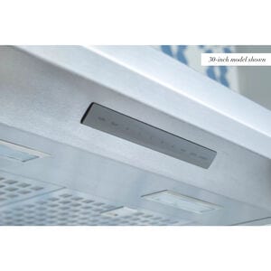 Thermador Masterpiece Series 36 in. Smart Convertible Chimney Style Range Hood with 600 CFM, 4 Fan Speeds & 2 LED Lights - Stainless Steel, , hires