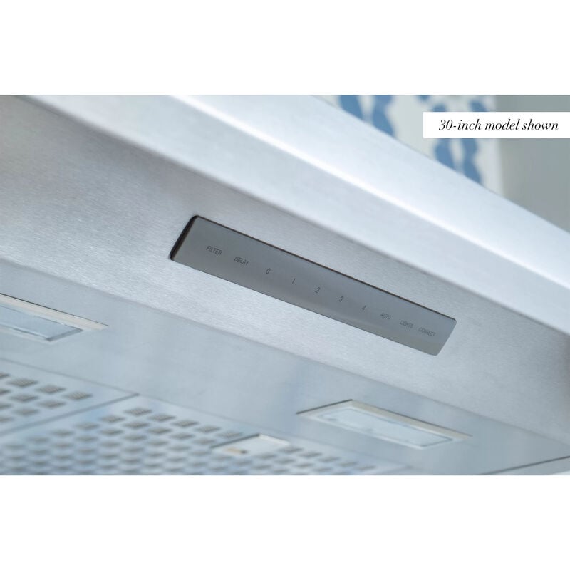 Thermador Masterpiece Series 36 in. Smart Convertible Chimney Style Range Hood with 600 CFM, 4 Fan Speeds & 2 LED Lights - Stainless Steel, , hires