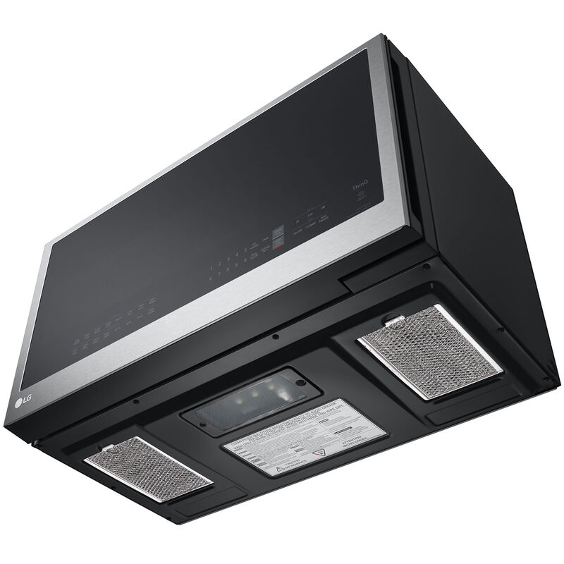 LG 30 in. 1.7 cu. ft. 950W Smart Over-the-Range Microwave with 300 CFM, Convection & Sensor Cooking - PrintProof Stainless Steel, PrintProof Stainless Steel, hires