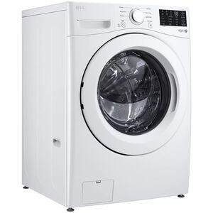 LG 27 in. 5.0 cu. ft. Stackable Front Load Washer with 6 Motion Technology, Tub Clean System & Speed Wash Cycle - White, , hires